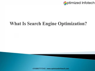 what is search engine optimization - slide 1