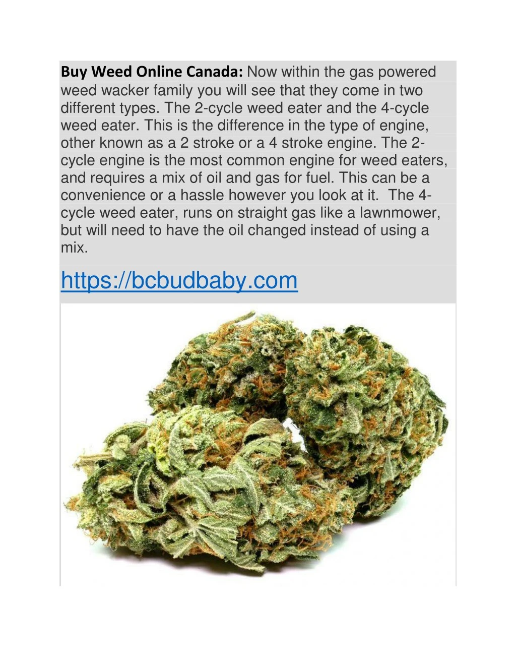 buy weed online canada now within the gas powered