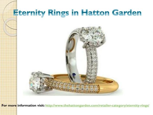 Eternity Rings in Hatton Garden Jewellery store