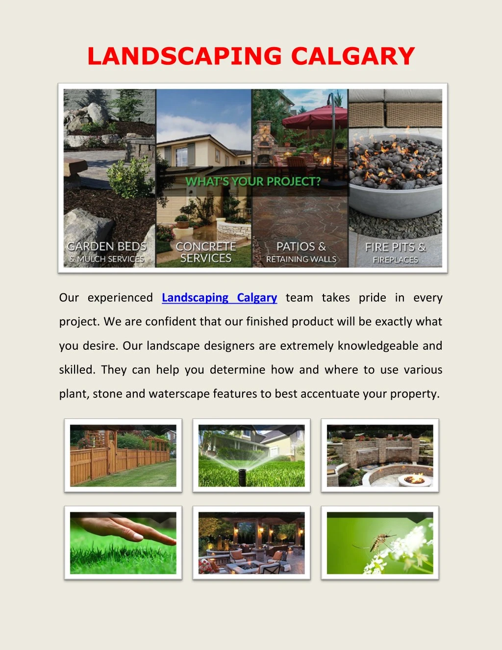 landscaping calgary our experienced landscaping