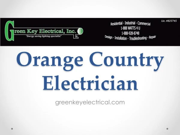 Orange Country Electrician - greenkeyelectrical.com