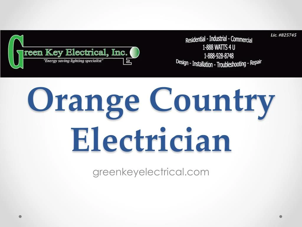 orange country electrician