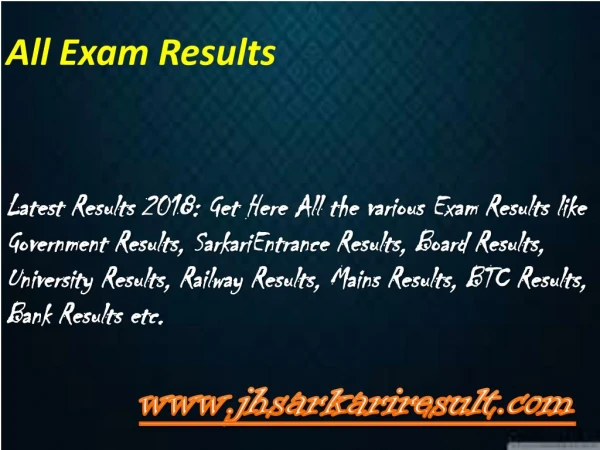 all exam results