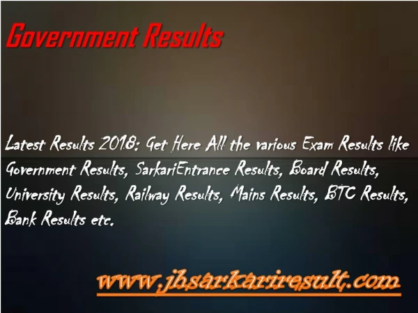 government results
