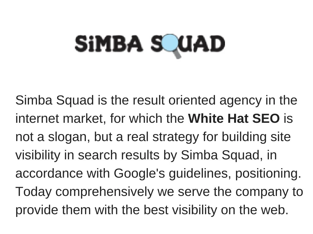 simba squad is the result oriented agency