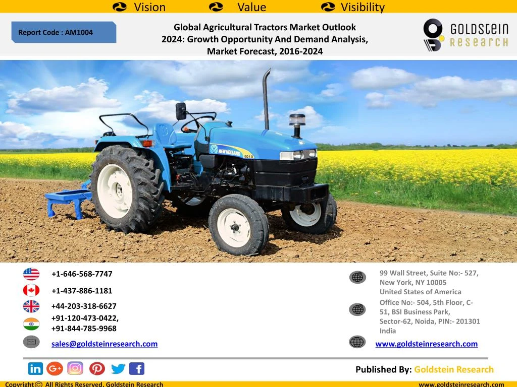 global agricultural tractors market outlook 2024