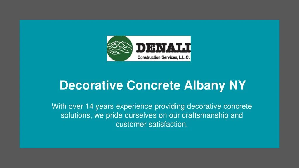 decorative concrete albany ny