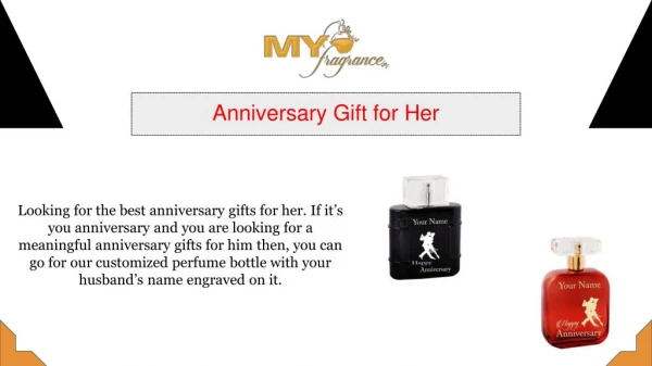 Buy Anniversary Gift for Her - Myfragrance