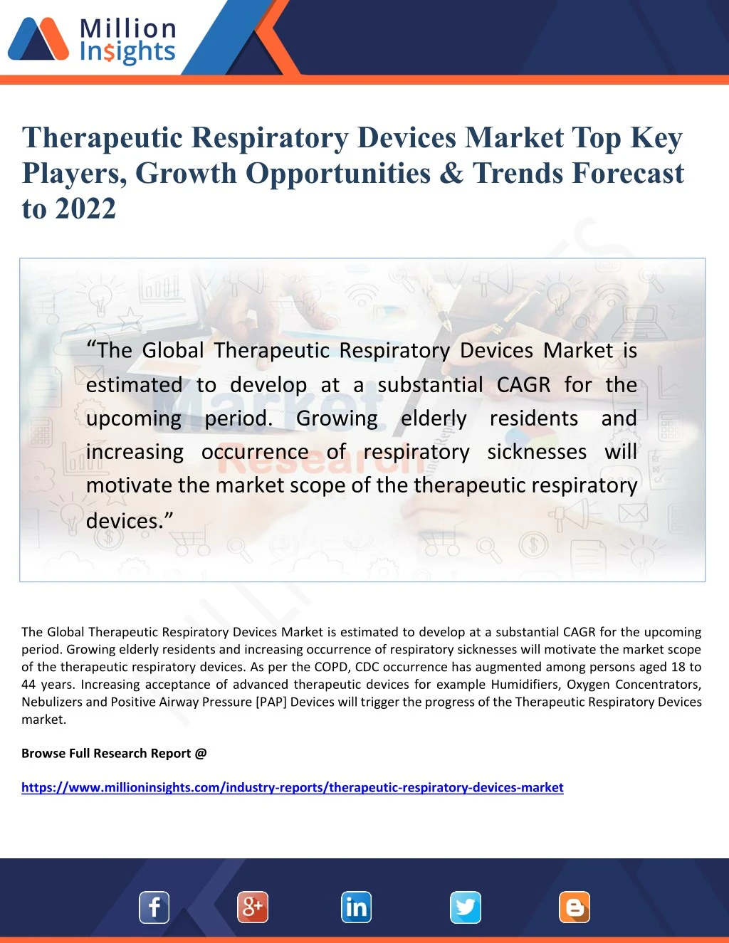 therapeutic respiratory devices market