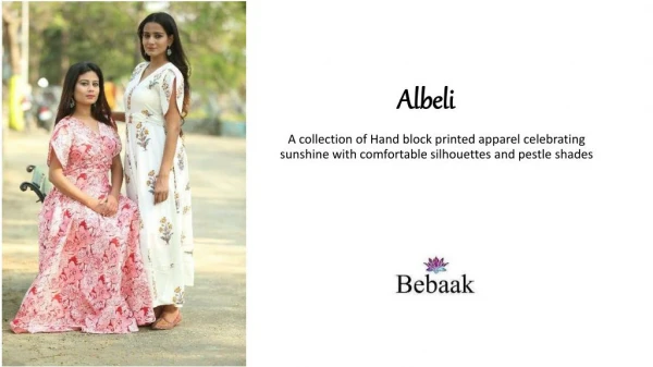 Albeli-Block Printed apparel collection preview from Bebaak Studio