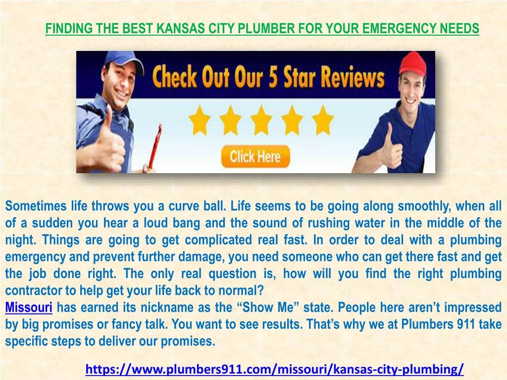 finding the best kansas city plumber for your