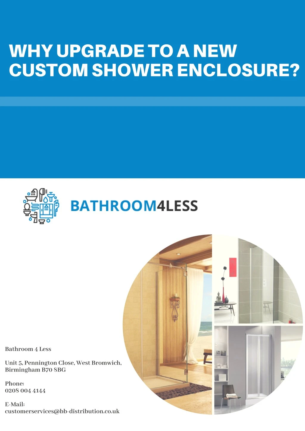 why upgrade to a new custom shower enclosure