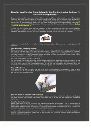 Siding Contractor Oak Lawn IL - slide 1