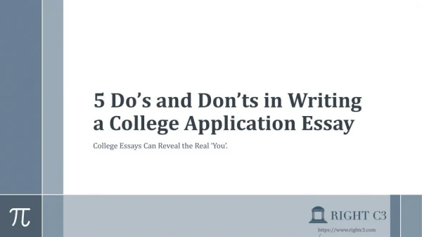 5 Do's and Don'ts in Writing a College Application Essay