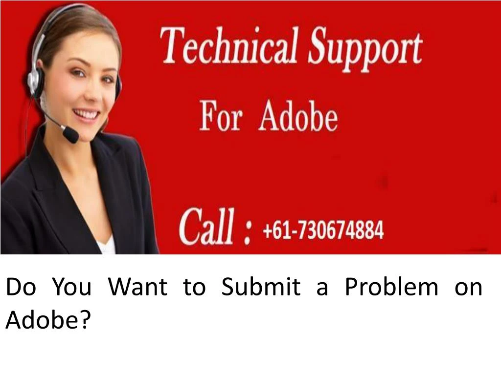 do you want to submit a problem on adobe