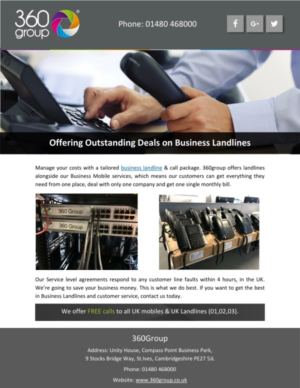 Offering Outstanding Deals on Business Landlines
