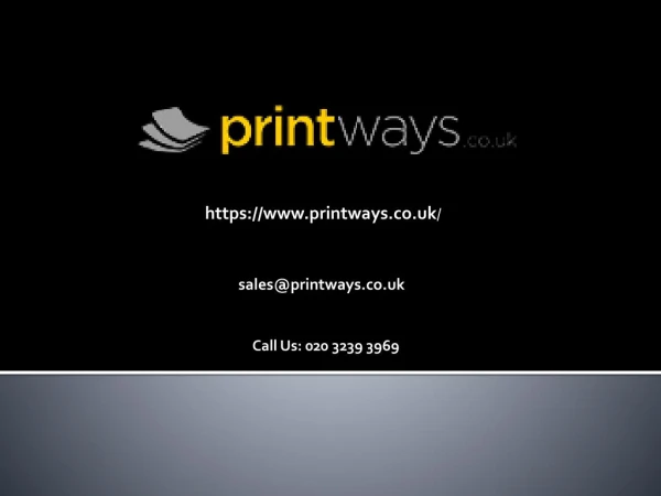 Printways - Best PVC banner and Letterhead Printing Company in UK
