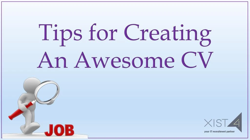 tips for creating an awesome cv