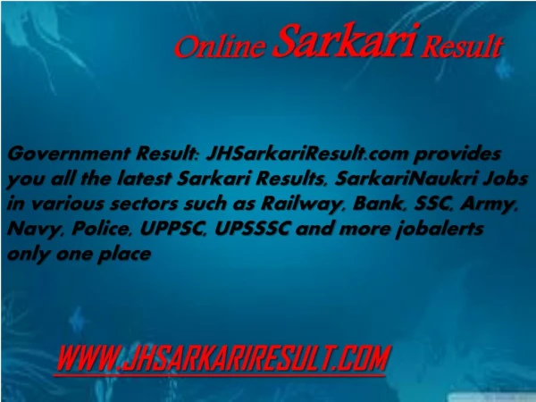online sarkari result