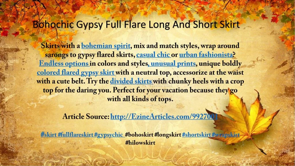bohochic gypsy full flare long and short skirt