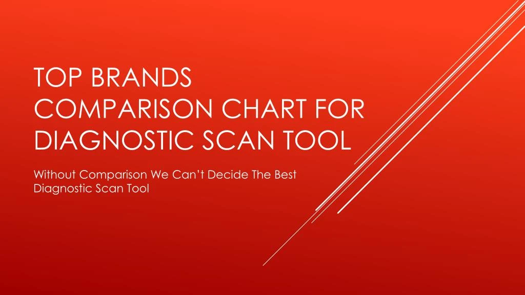 top brands comparison chart for diagnostic scan tool