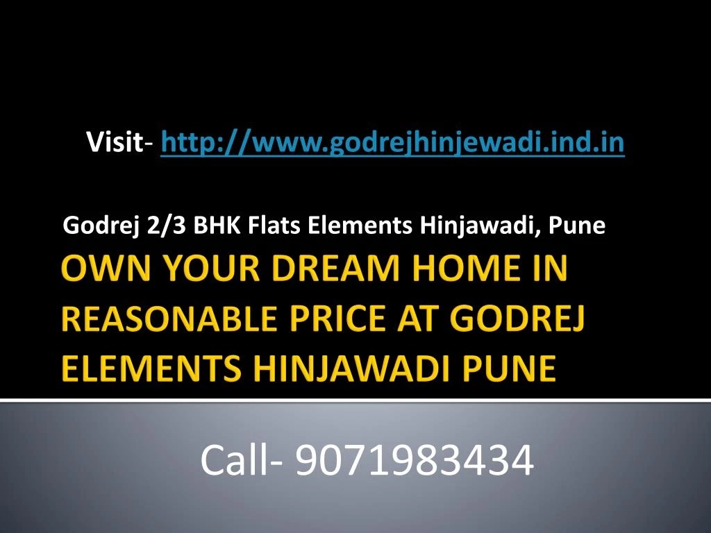 godrej 2 3 bhk flats elements hinjawadi pune