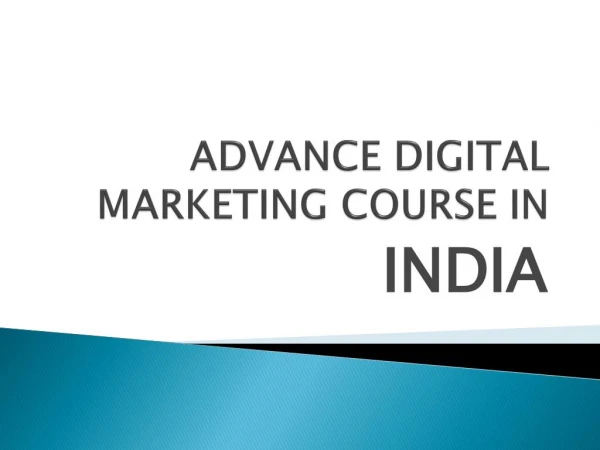 Internet Marketing Training institute