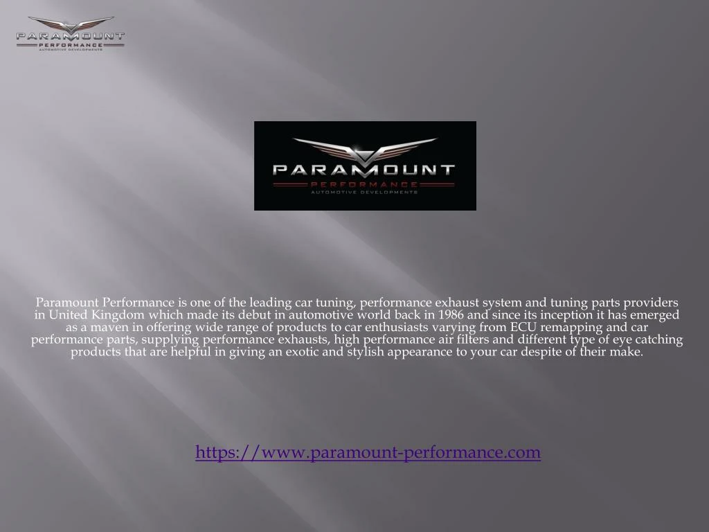 paramount performance is one of the leading