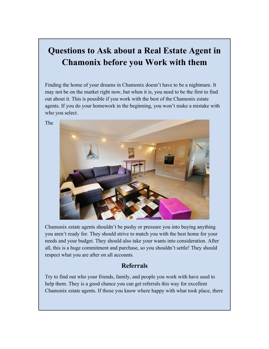 questions to ask about a real estate agent