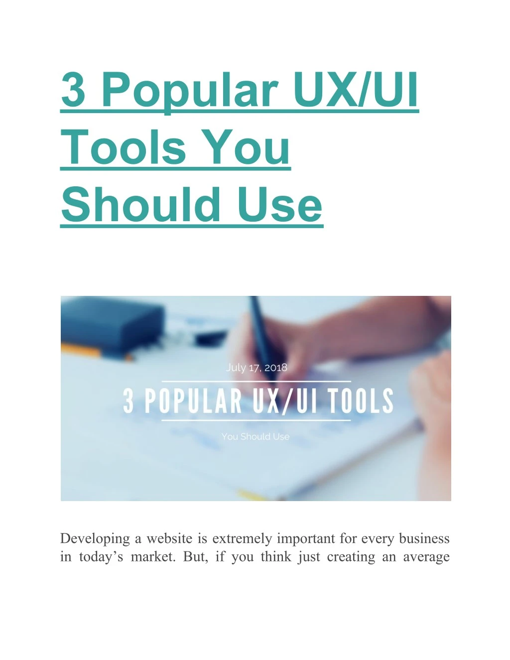 3 popular ux ui tools you should use