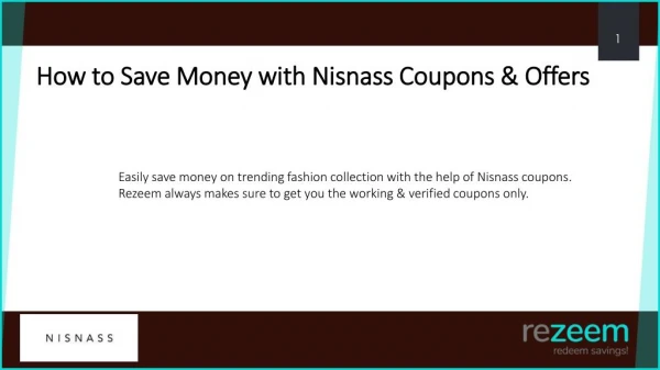 How to Use Nisnass Coupons, Offers