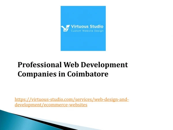 Best Web Development Companies in Coimbatore