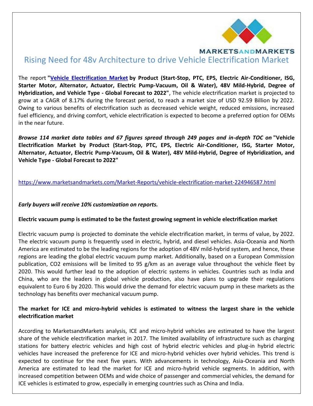 rising need for 48v architecture to drive vehicle