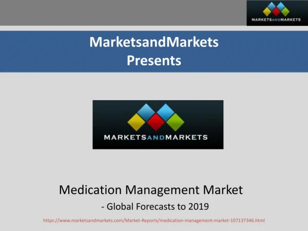 Medication Management Market by Services, Mode of Delivery Systems - 2019