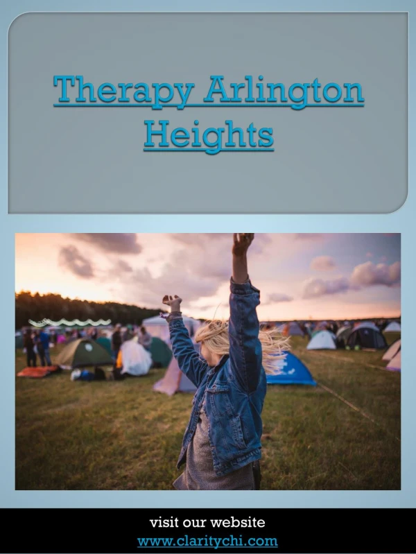 Therapy Arlington Heights|https://claritychi.com/|8476665339