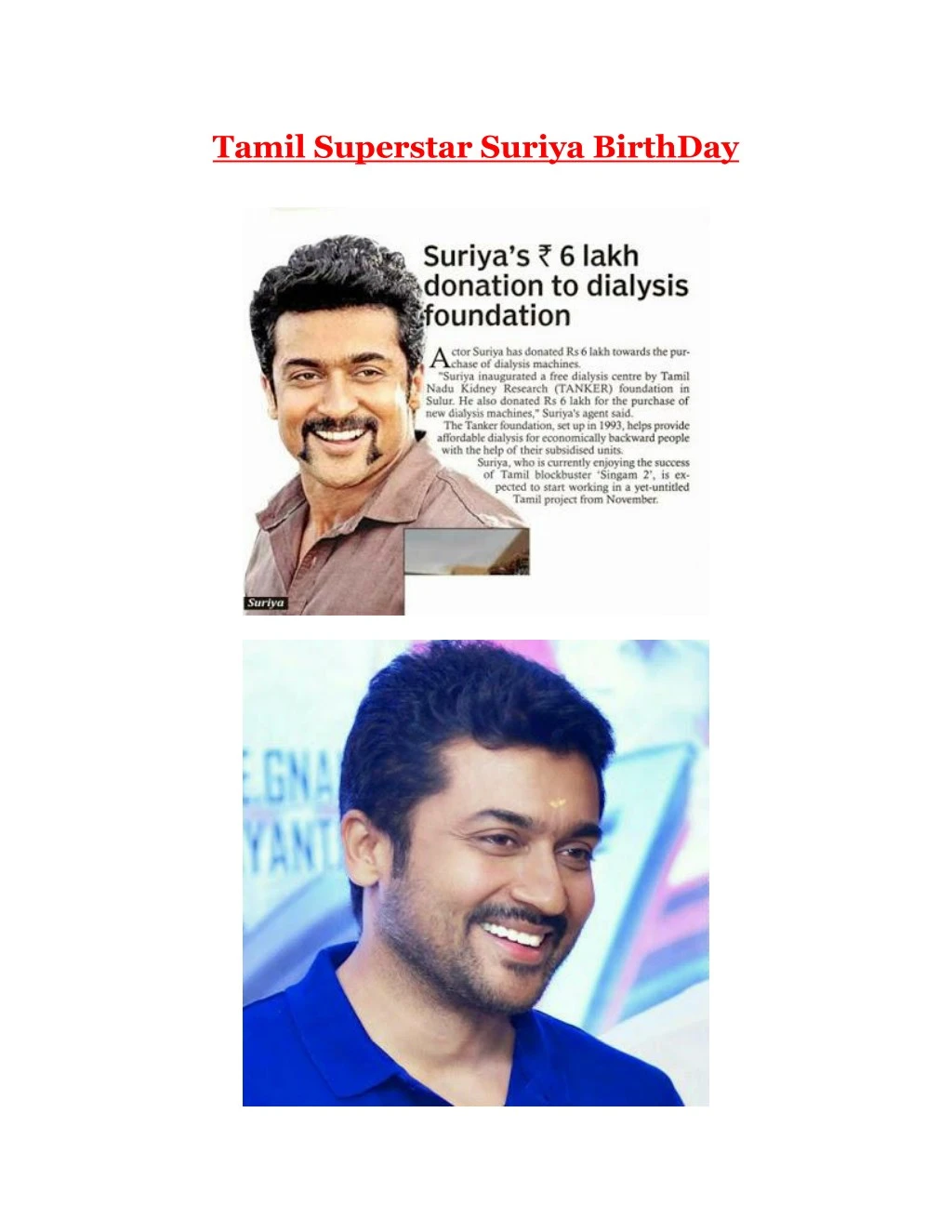 tamil superstar suriya birthday