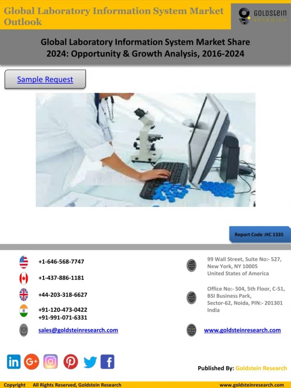 Laboratory Information System Market Share: Industry Trends, & Forecast 2016-2024