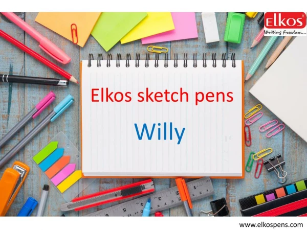 Willy Sketch Pens / Elkospens