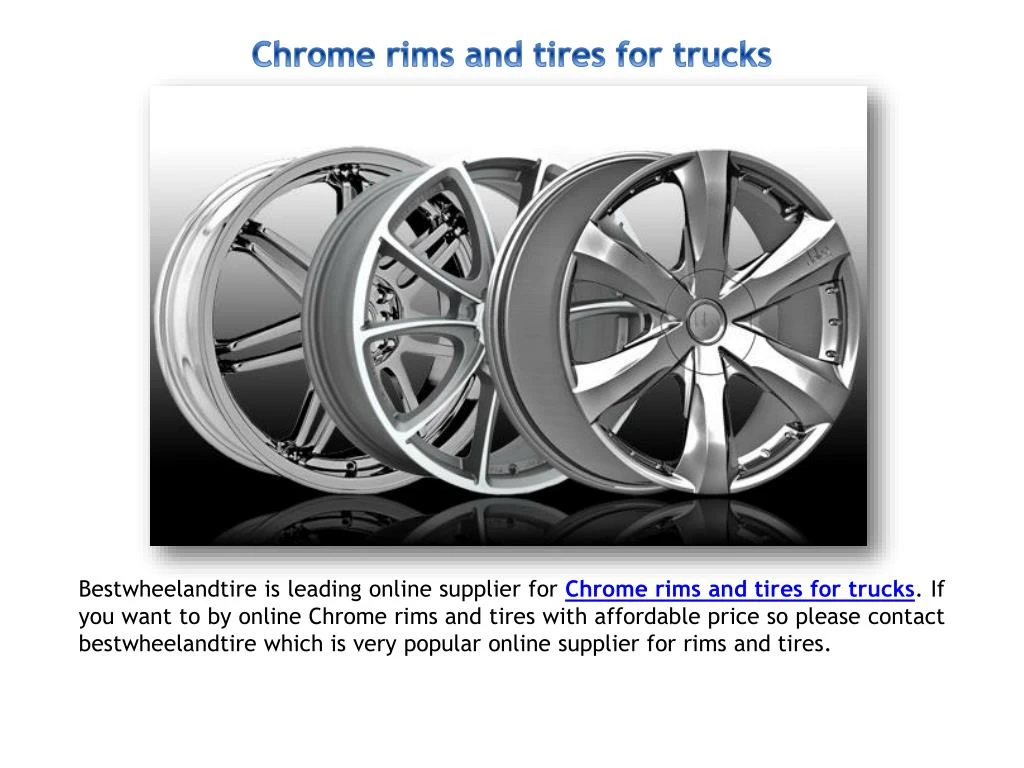 chrome rims and tires for trucks