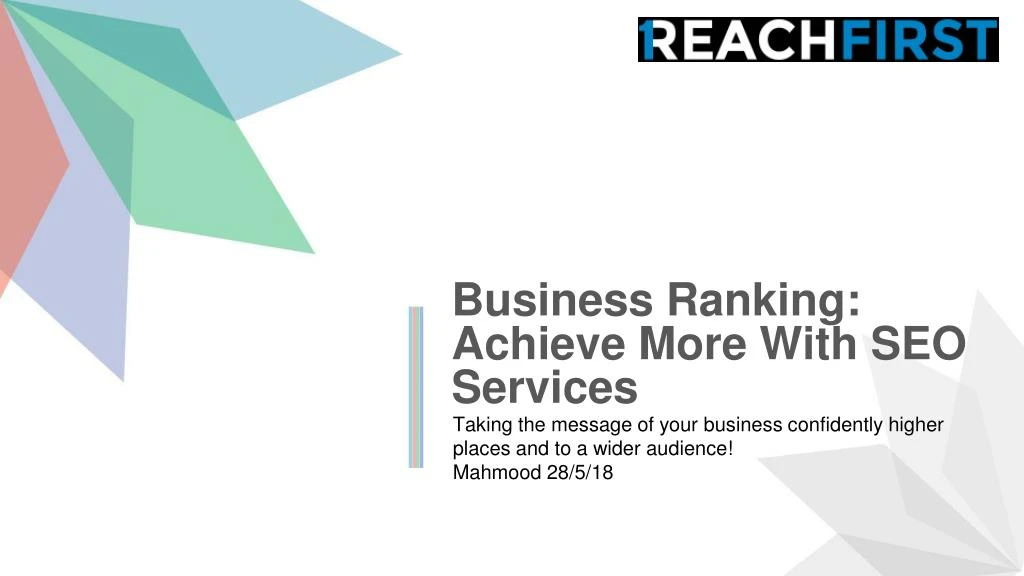 business ranking achieve more with seo services