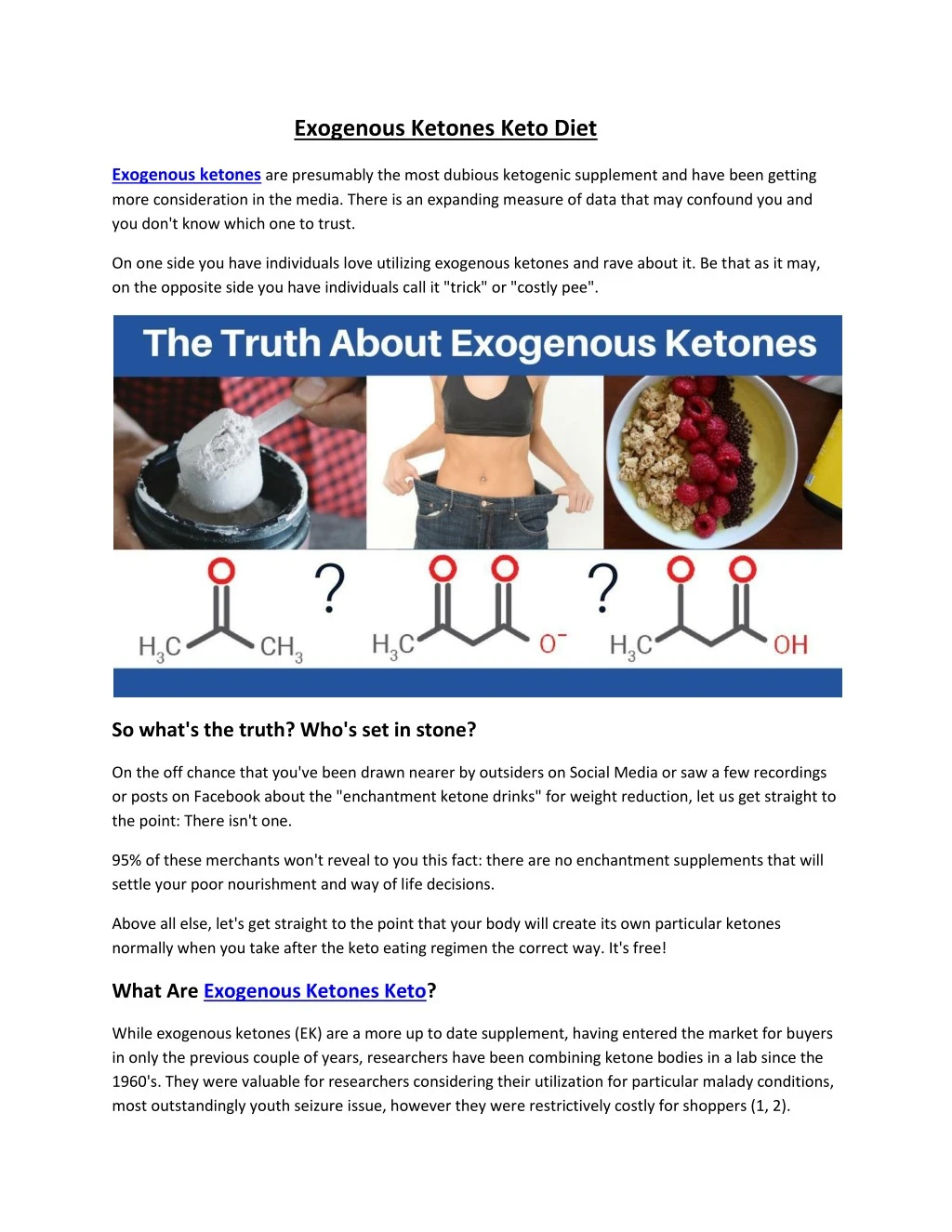 exogenous ketones keto diet