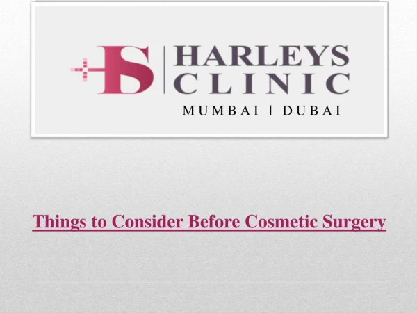 Things to Consider Before Cosmetic Surgery