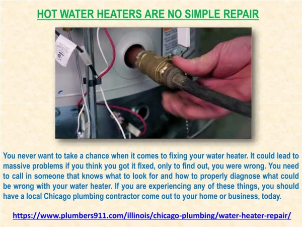 Water Heater Repair Services in Chicago