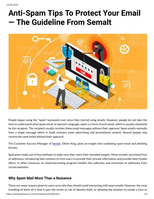 Anti-Spam Tips To Protect Your Email — The Guideline From Semalt