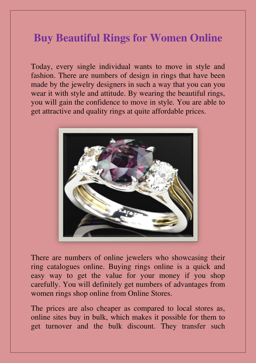 buy beautiful rings for women online