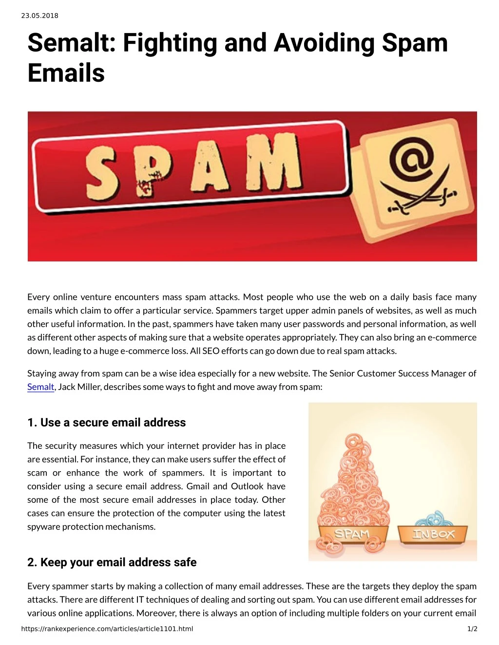 23 05 2018 semalt fighting and avoiding spam