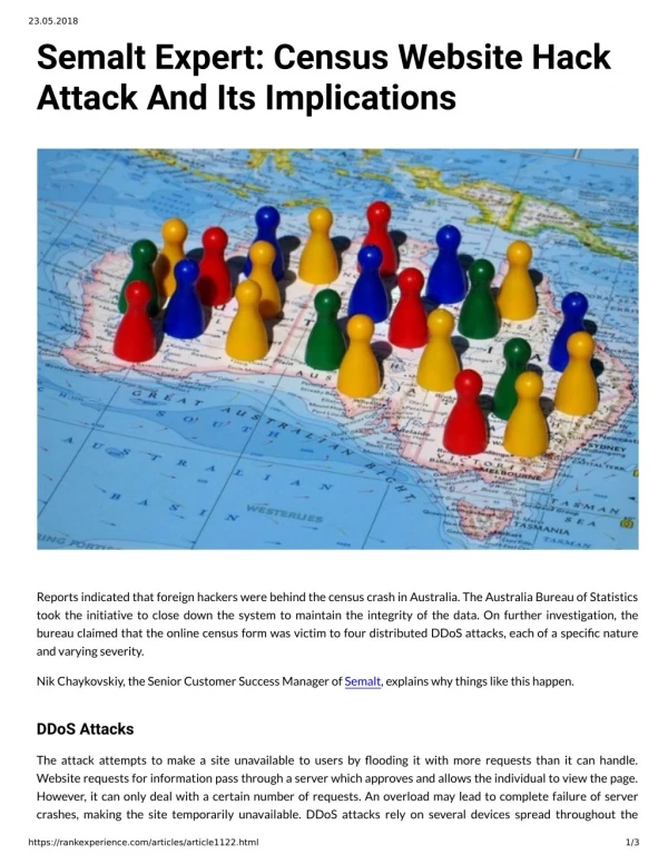 Semalt Expert: Census Website Hack Attack And Its Implications