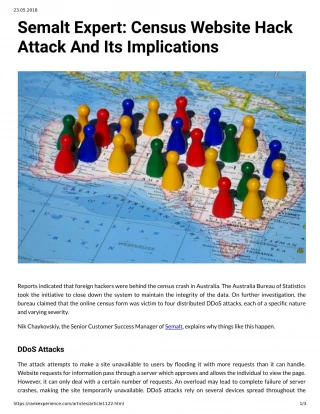 Semalt Expert: Census Website Hack Attack And Its Implications - slide 1