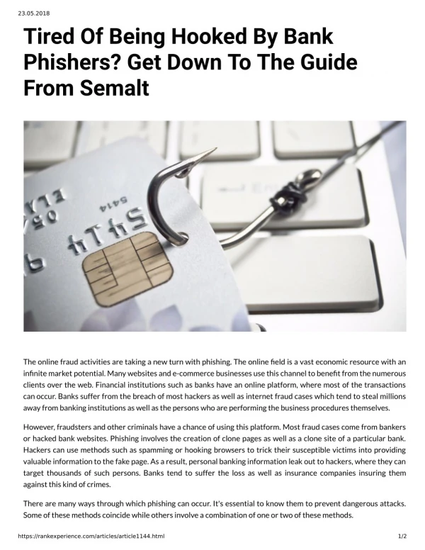 23 05 2018 tired of being hooked by bank phishers