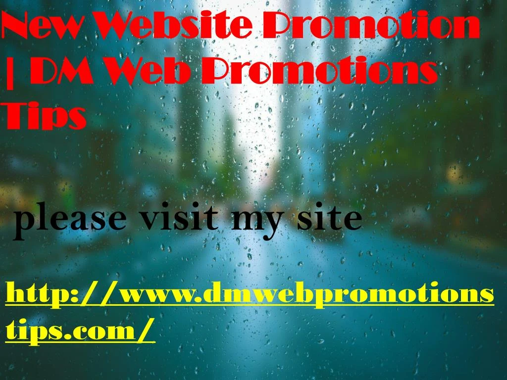 http www dmwebpromotionstips com